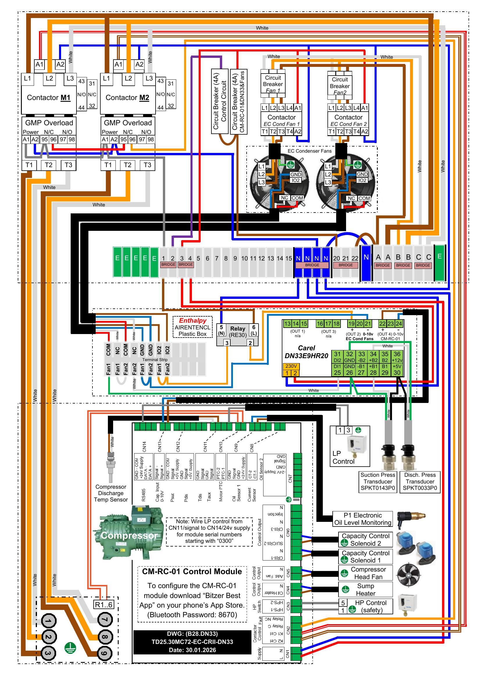 (B28 DN33)TD25-30hp MC72 EC-CRII-DN33 (30